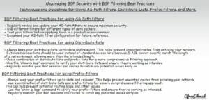 BGP Filtering Best Practices