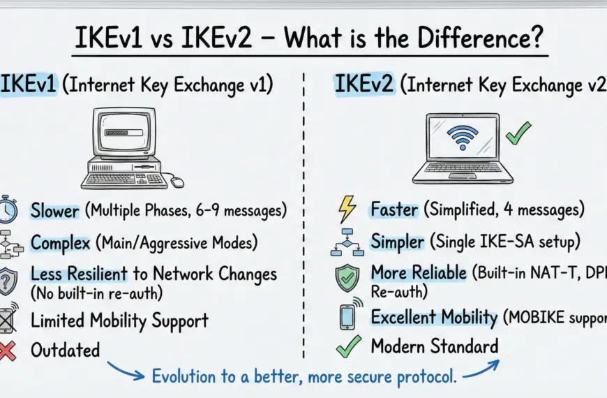 IKEv1 vs IKEv2 – What is the Difference