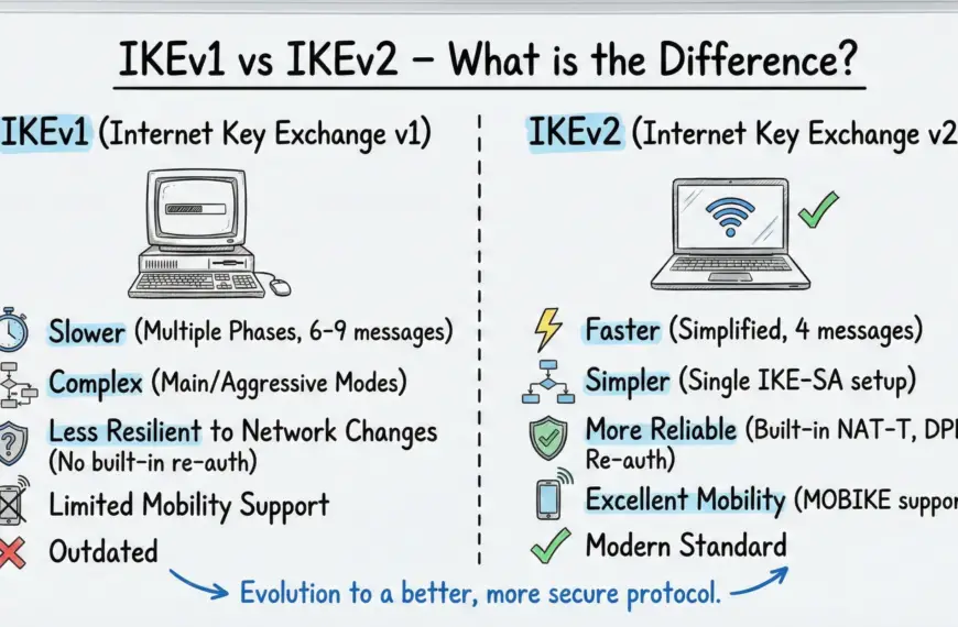 IKEv1 vs IKEv2 – What is the Difference