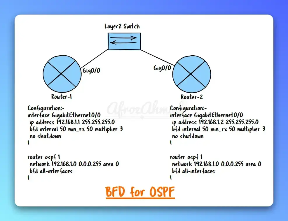 What is BFD or Bidirectional Forwarding Detection Config