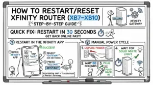 How to Restart or Reset Xfinity Router (XB7–XB10)