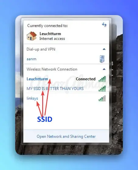 What is SSID for WiFi
