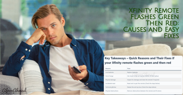 Xfinity Remote Blinking Green Then Red: Troubleshooting Tips