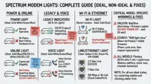 Spectrum Modem Lights - Meanings and Easy Fixes