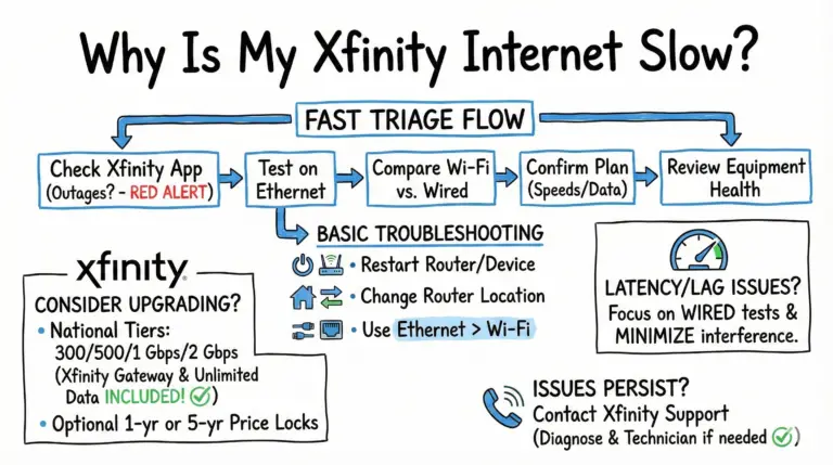 Why Is My Xfinity Internet Slow - Fixes