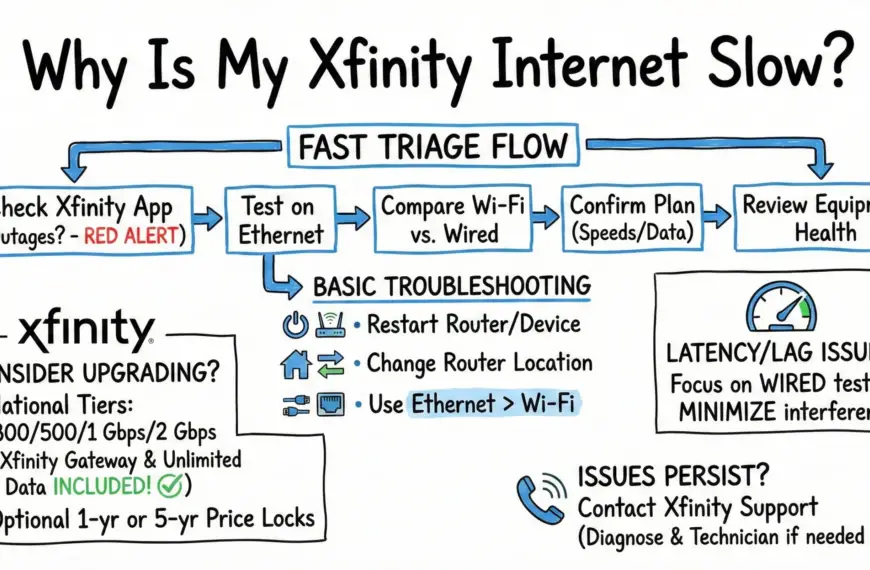 Why Is My Xfinity Internet Slow - Fixes