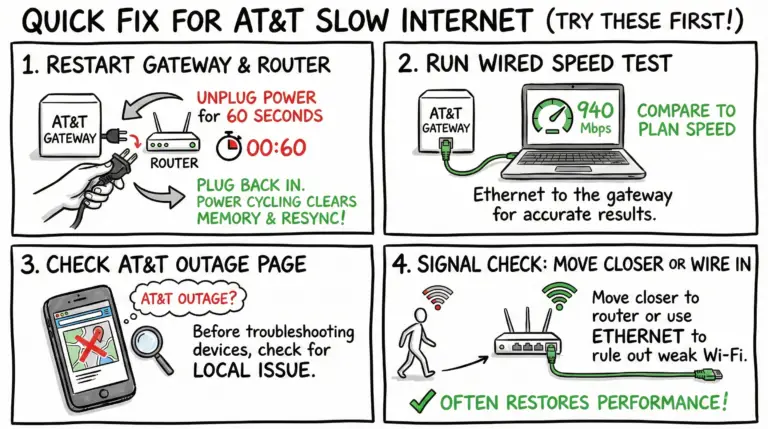 Quick Fix for AT&T Slow Internet