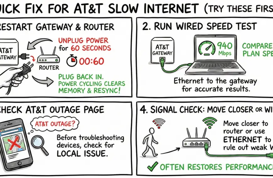 Quick Fix for AT&T Slow Internet