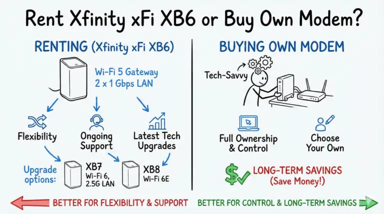 Rent Xfinity xFi XB6 or Buy Own Modem