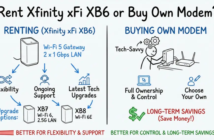 Rent Xfinity xFi XB6 or Buy Own Modem