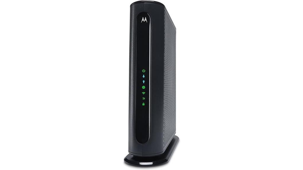 high speed cable modem and router
