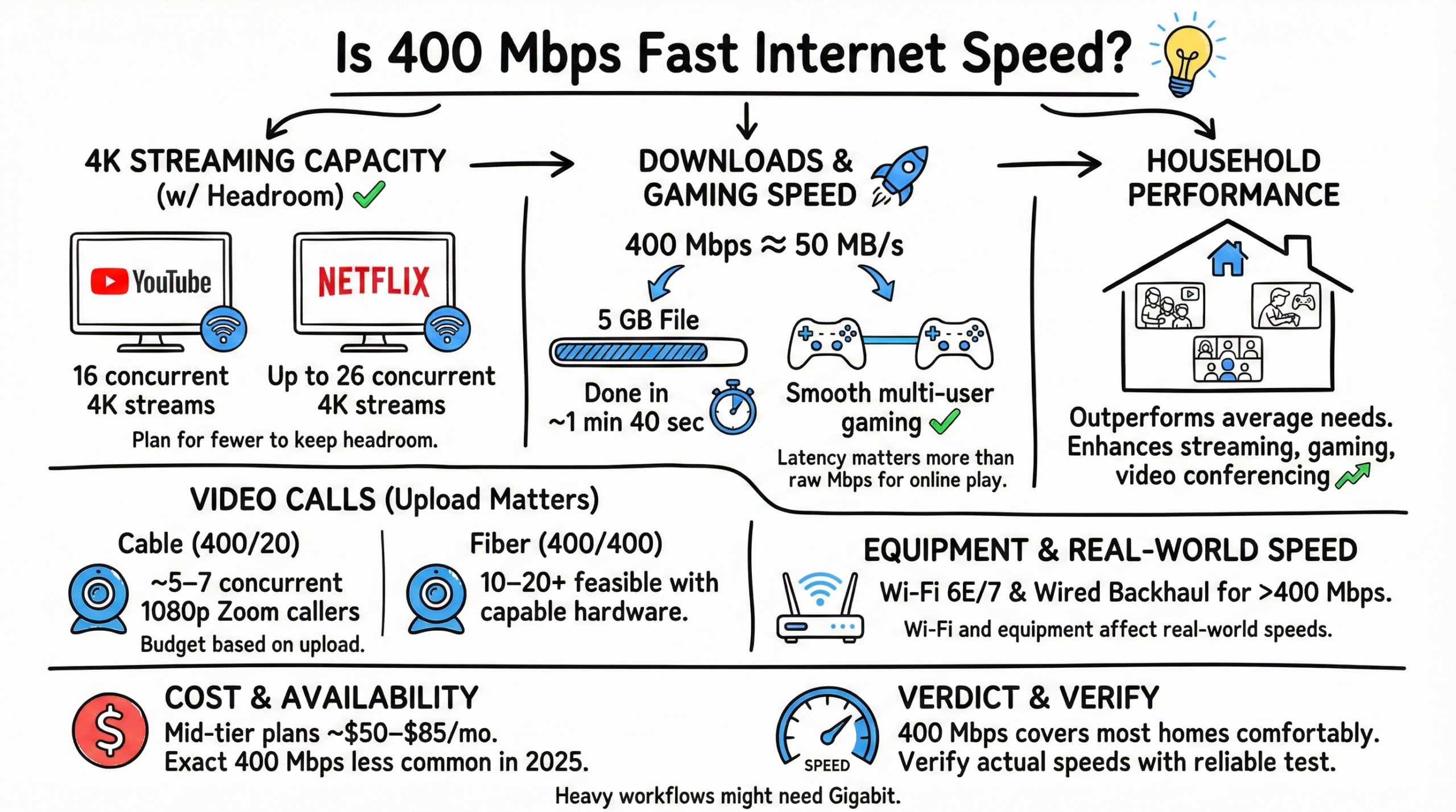 Is 400 Mbps Fast Internet Speed