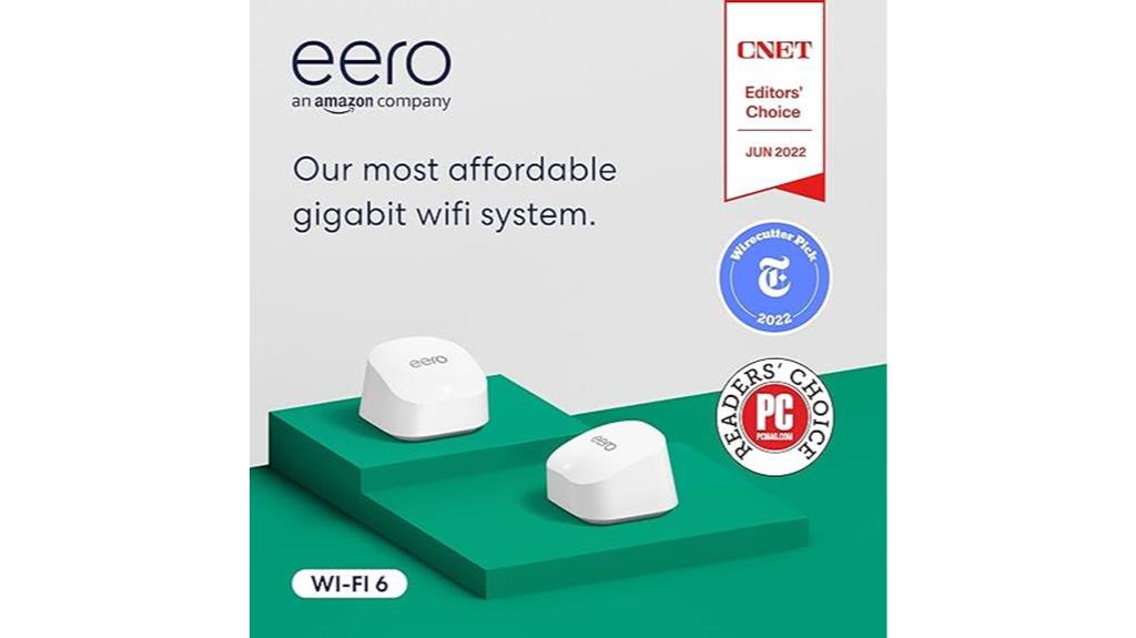 new release amazon eero 6 mesh wi fi system 2 pack