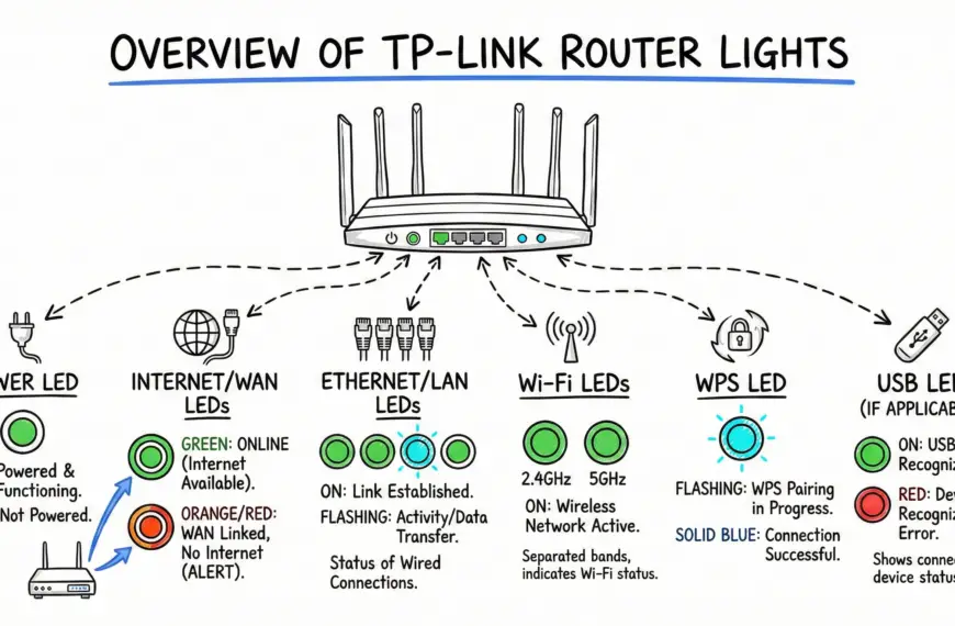 TP‑Link Router Lights Types and Colors