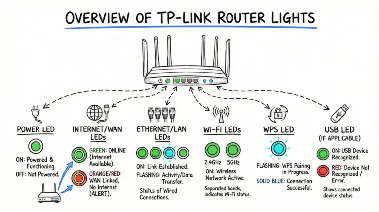 TP‑Link Router Lights Types and Colors