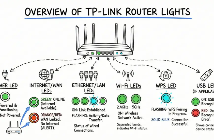TP‑Link Router Lights Types and Colors