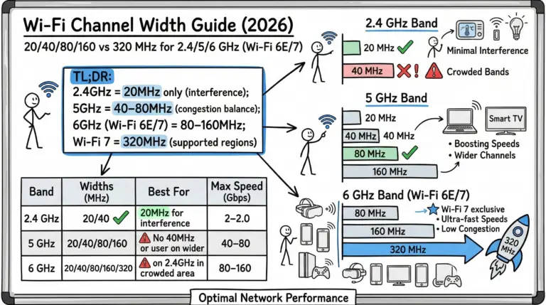 Wi‑Fi Channel Width Guide