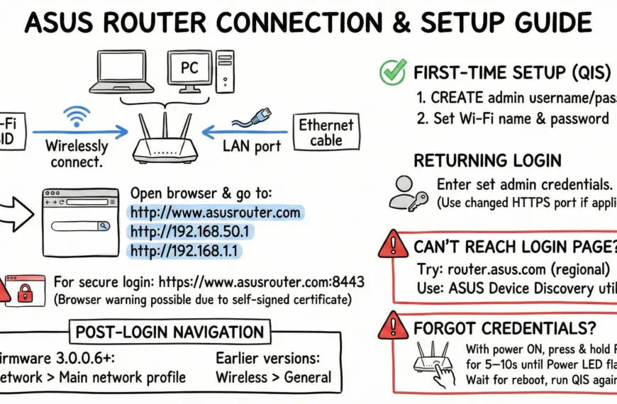 ASUS Router connection and Setup guide