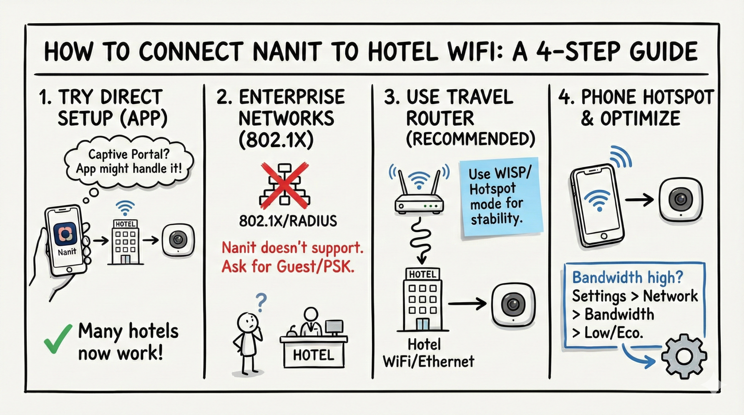 How to Connect Nanit to Hotel WiFi