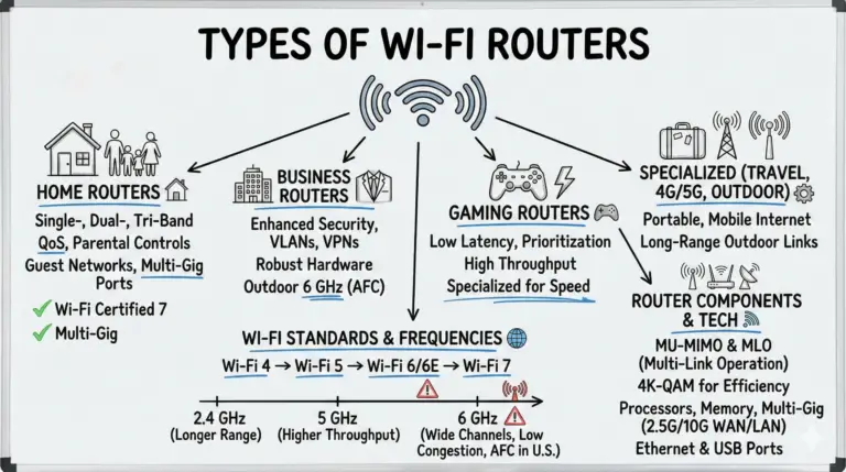 Types of Wi‑Fi Routers