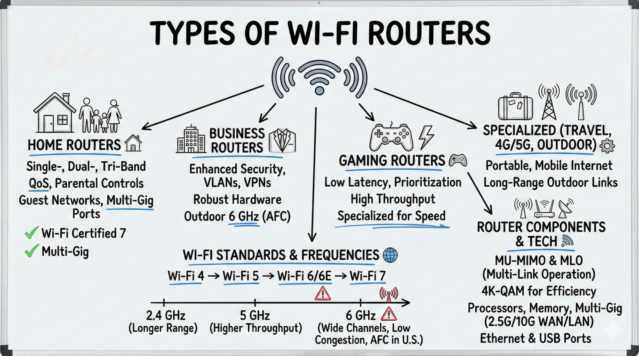 Types of Wi‑Fi Routers