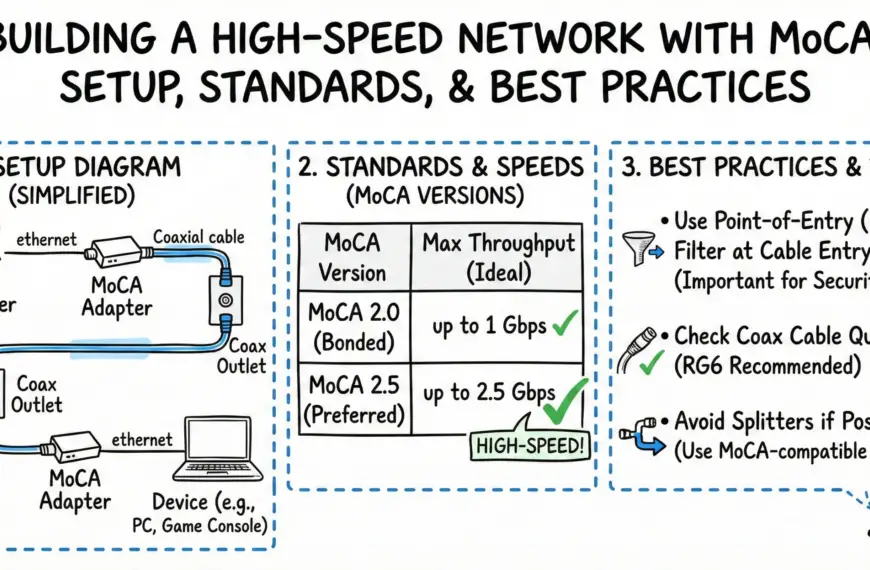 Building a High-Speed Network with MoCA Setup, Standards, and Best Practices