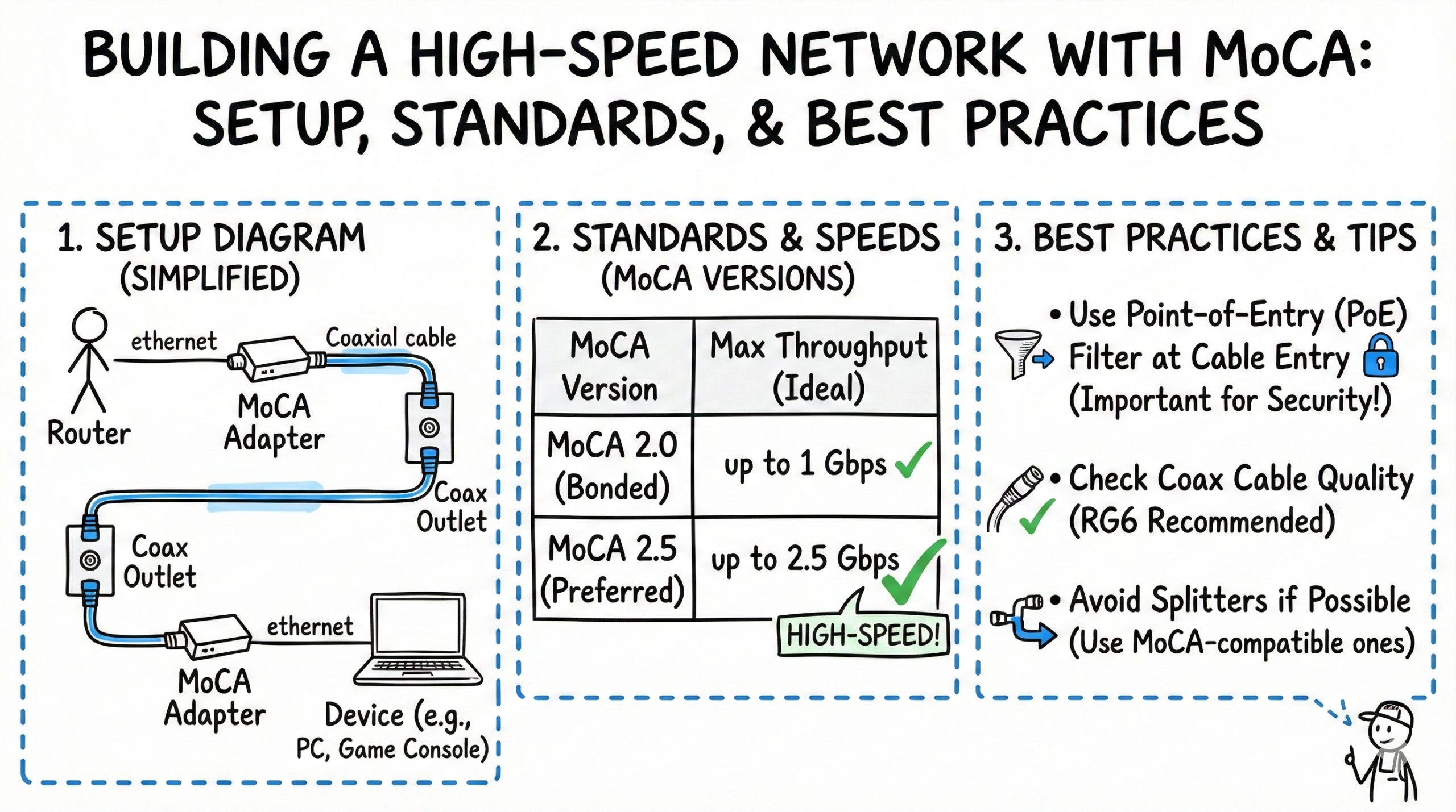Building a High-Speed Network with MoCA Setup, Standards, and Best Practices