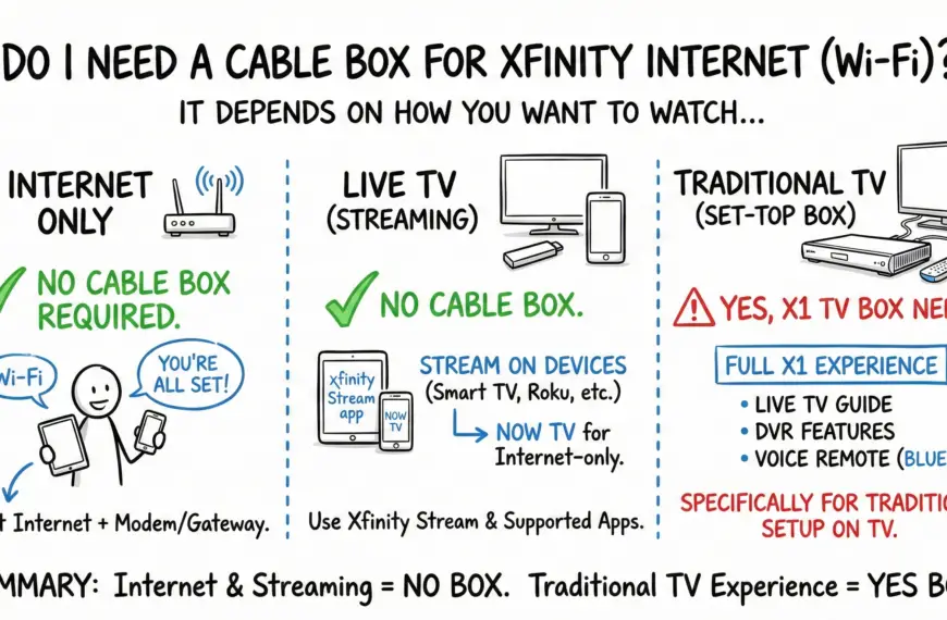 Do I Need a Cable Box for Xfinity Internet (Wi‑Fi)