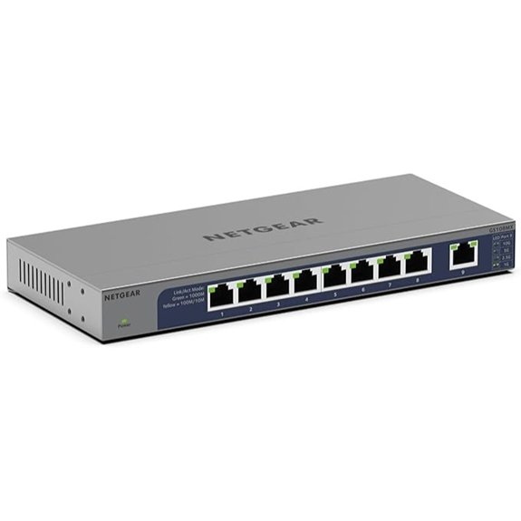 NETGEAR 8-Port Multi-Gigabit Ethernet Switch (GS108MX)