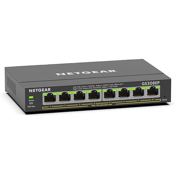 NETGEAR 8-Port PoE+ Gigabit Smart Switch (GS308EP)