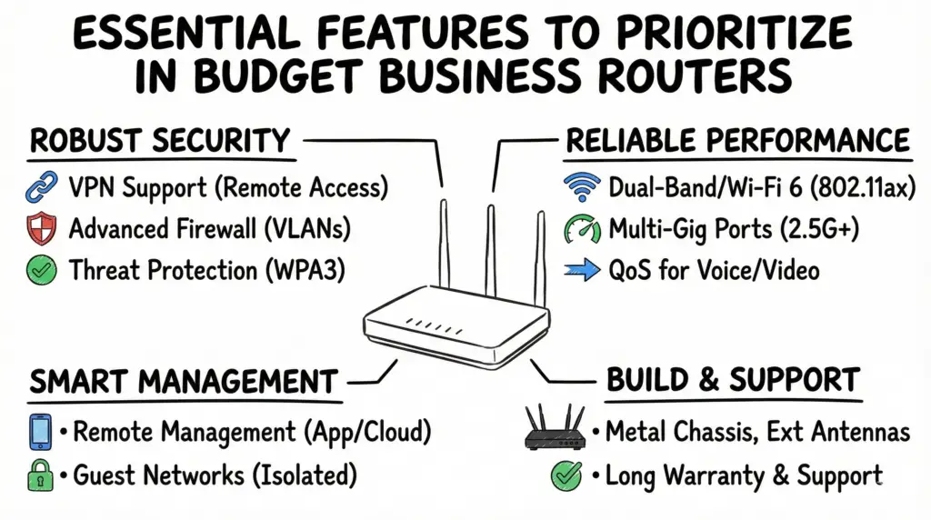 Essential Features To Prioritize In Budget Business Routers
