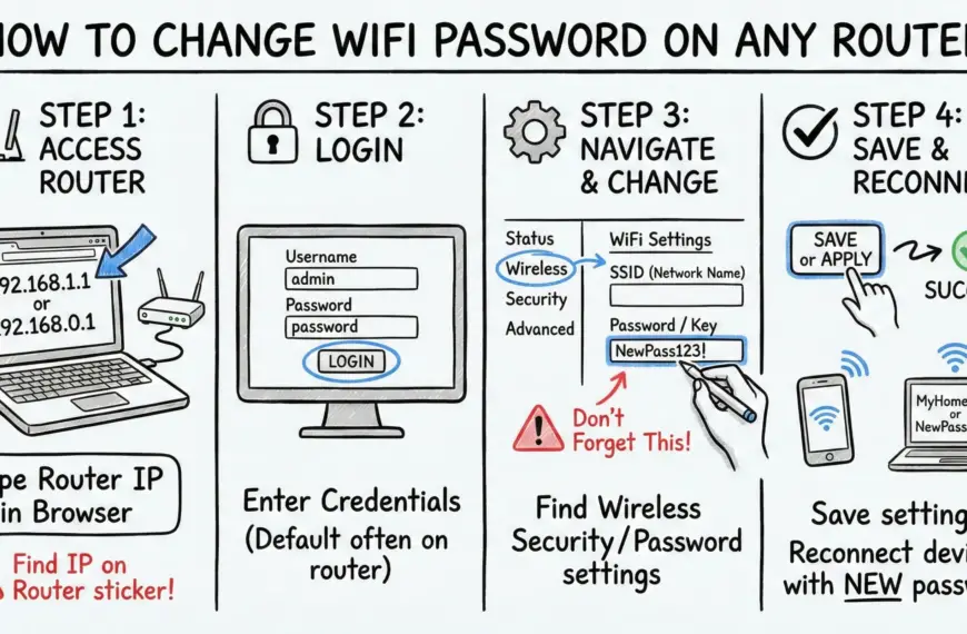 How to Change WiFi Password on Any Router