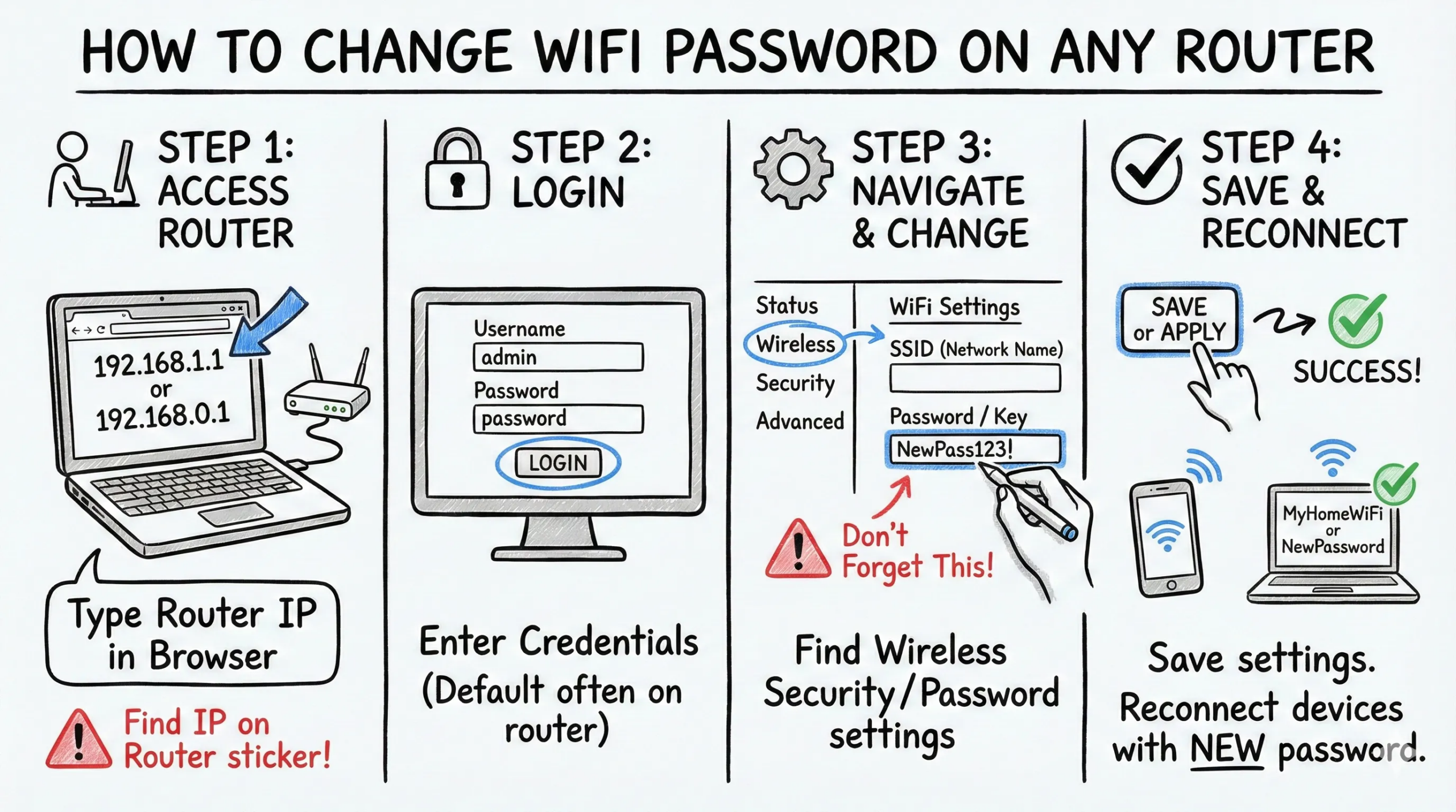 How to Change WiFi Password on Any Router