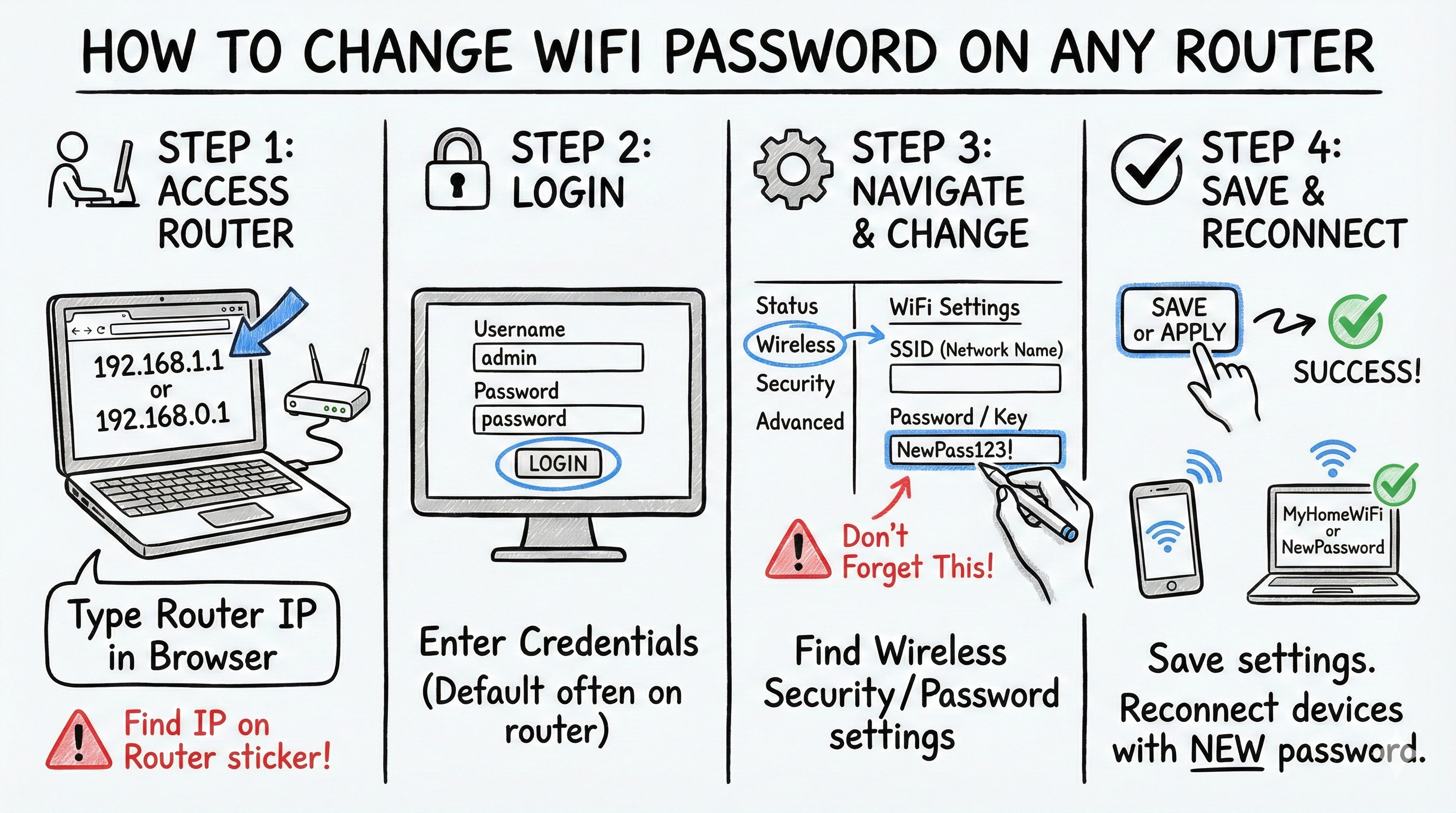 How to Change WiFi Password on Any Router