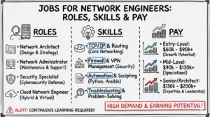 Jobs for Network Engineers Roles, Skills & Pay