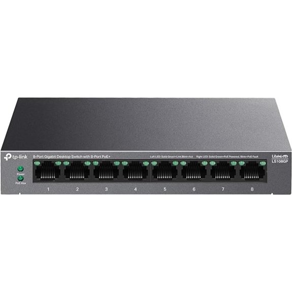 TP-Link LS108GP 8-Port PoE Gigabit Switch