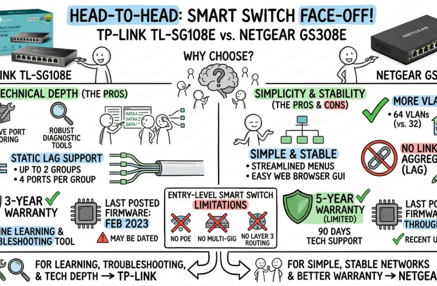 TP-Link TL-SG108E vs Netgear GS308E