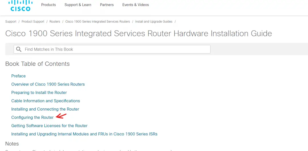 Cisco 1900 configuring the router