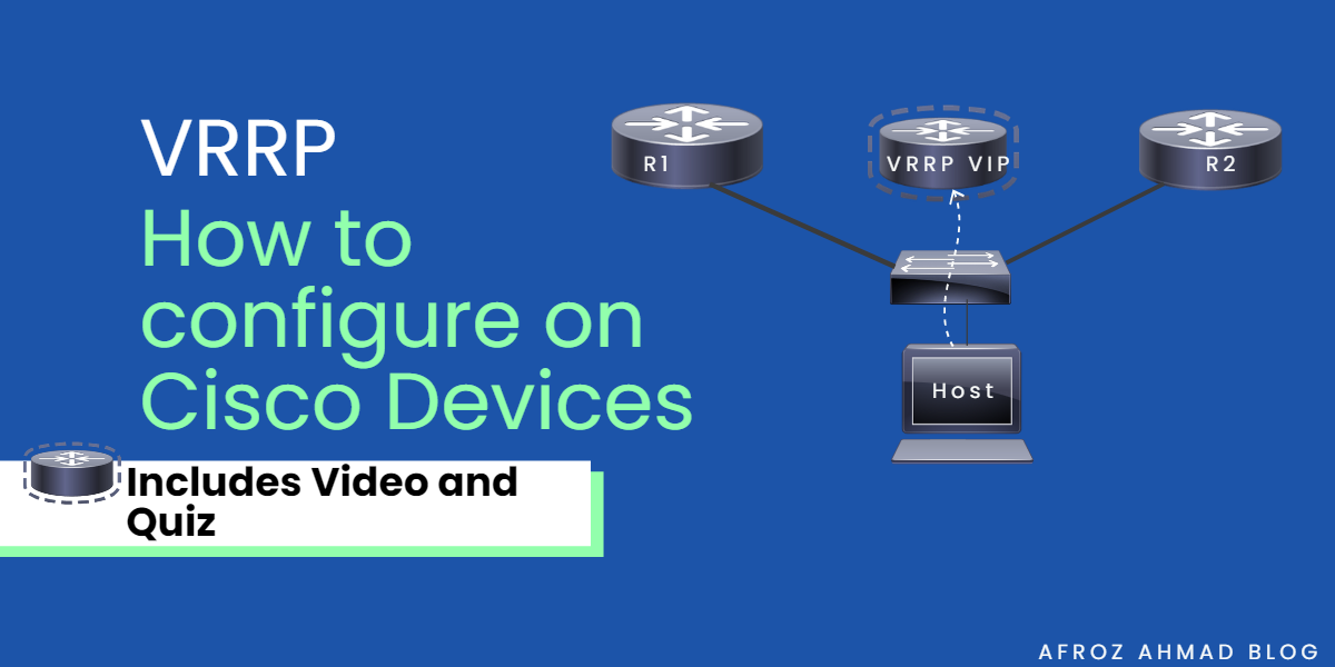 How to Configure VRRP on Cisco Device