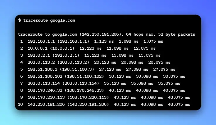 traceroute for Mac