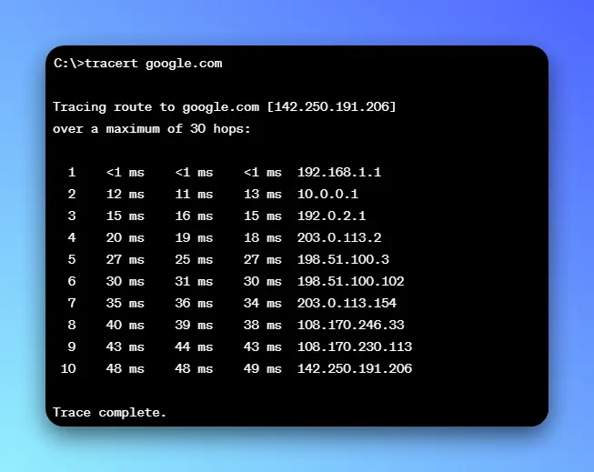 traceroute for Windows