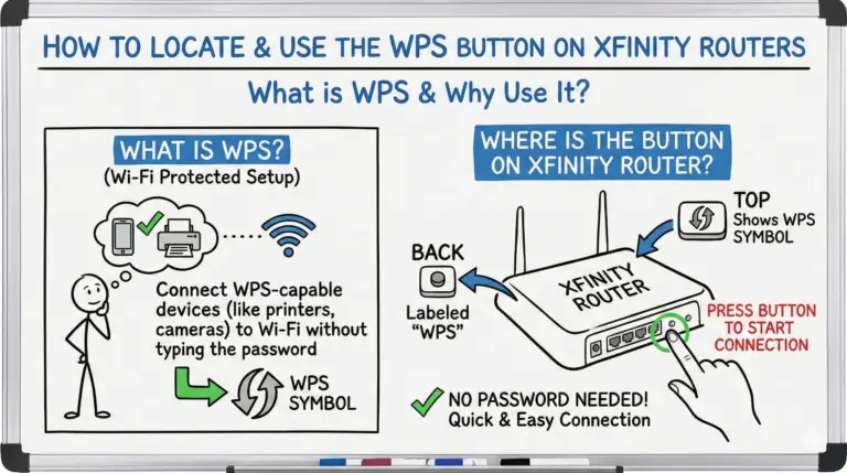 How to locate and use the WPS Button on Xfinity Routers