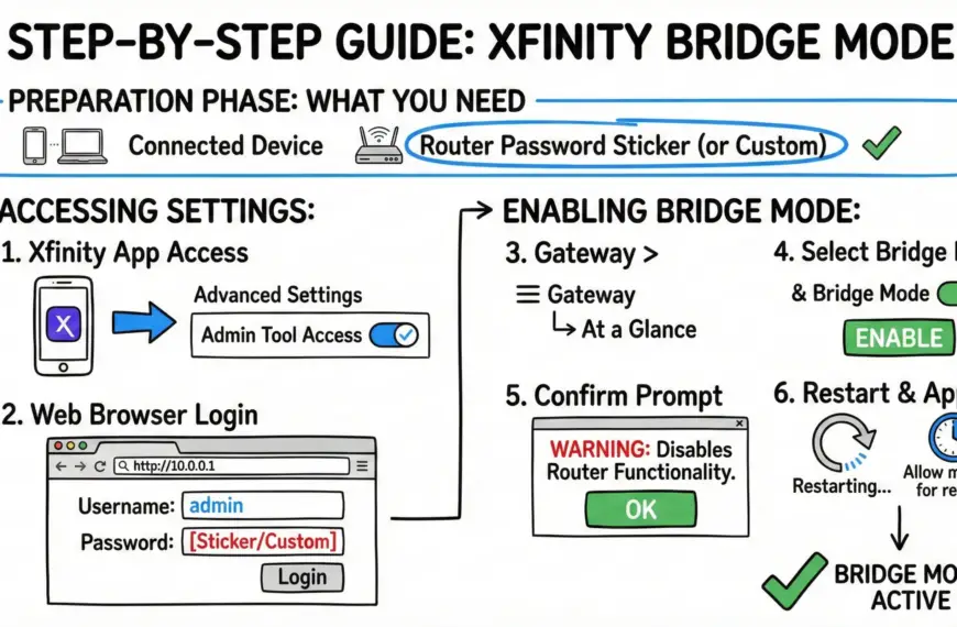Xfinity Bridge Mode Setup Guide