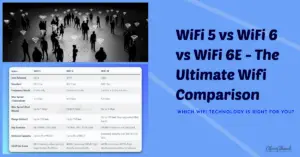 WiFi 5 vs WiFi 6 vs WiFi 6E