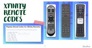 Xfinity Remote Codes