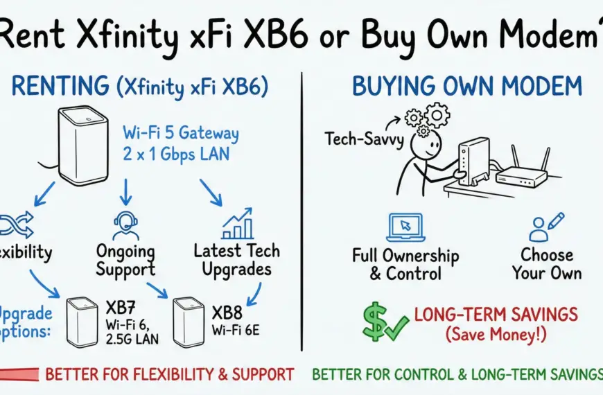 Rent Xfinity xFi XB6 or Buy Own Modem