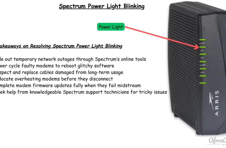 Spectrum Power Light Blinking Issues - Quick Fixes