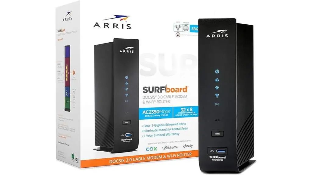 arris sbg7600ac2 cable modem