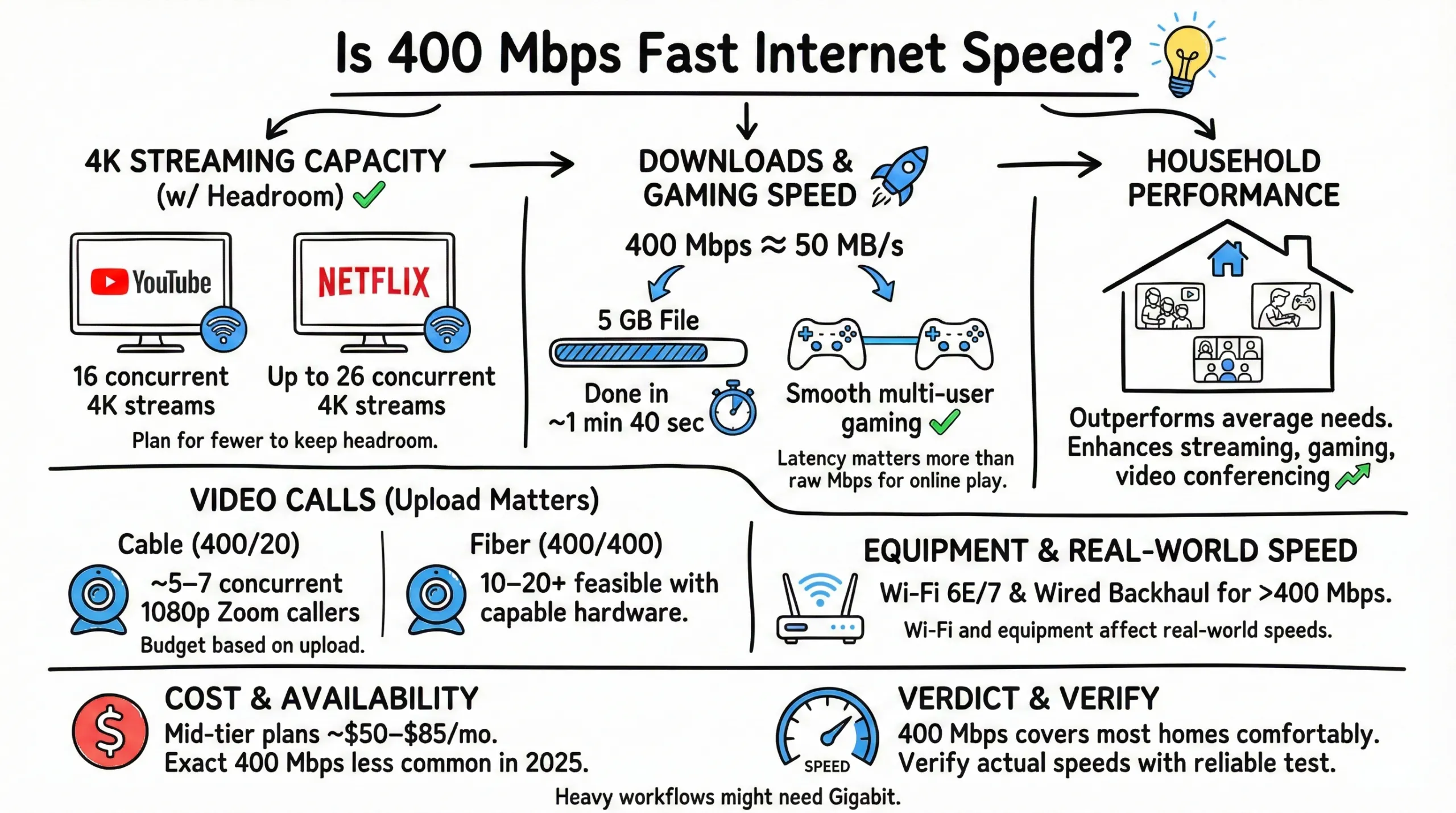 Is 400 Mbps Fast Internet Speed