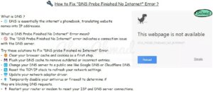 How to fix "DNS Probe Finished No Internet" Error